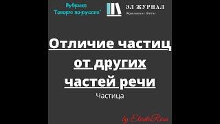 Частица. Отличие частиц от других частей речи