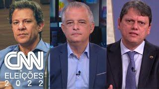 Real Time Big Data para governador de SP: Haddad tem 27%; França e Tarcísio têm 14% | VISÃO CNN