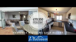 SOLD - Large curved wall garden apartment on Hacienda Riquelme Golf Resort