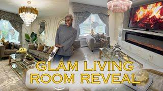 My updated luxury living room tour: gold, glam and just my style | Adiat Oke  2024