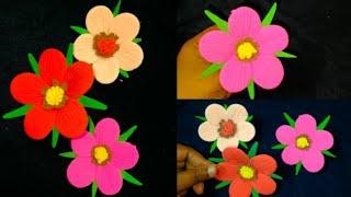 How to make a Flower with Clay / ক্লে দিয়ে ফুল বানানো / Easy Clay Flower Making Tutorial / Diy/ Clay