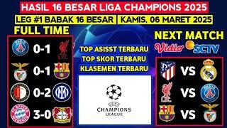 Hasil liga Champions tadi malam - Benfica vs Barcelona - Leg 1 babak 16 Besar ucl 2025 hari ini