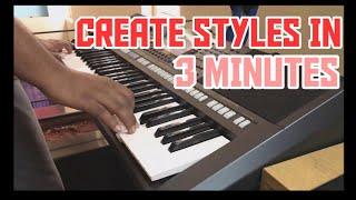 Create Yamaha Styles in just 3 Minutes | PSR S670/770/970/775/975 | PSR SX600/700/900