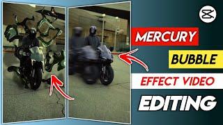 Mercury Bubble Effect Video Editing | How To Make Mercury Bubble Effect In Capcut | Capcut Effect