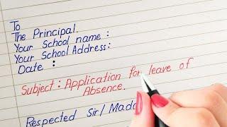 Application For Absent In School Due To Fever |application letter | iNote | Sick Leave Application