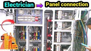 How does an electrician work in a panel? ।। Electrician to Panel work ।। Panel in Connection