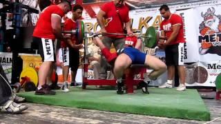 Hafiz Verdiyev bench press 220kg. WPC European champioships 2011.