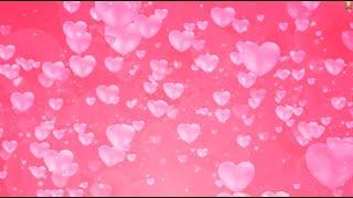  Valentine's Day Sensory Video |  Relaxing Pink Background,  Floating Hearts &  Soothing Music