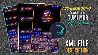 Tumi Mur Moi Tumar || Chats Lyrics Status video ||  XML FILE  RK EDITZ OFFICIAL #xml_file #assamese