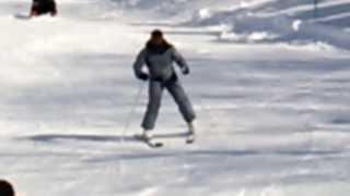 Funny Skiing Beginner