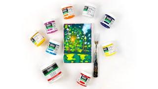 Learn to Paint Sunlight Through Foliage with Liquitex Bio-Based Heavy Acrylics