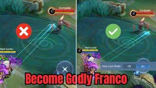 HOW TO HOOK FRANCO LIKE PRO ?  ( Tutorial hook guide ) LEARN THIS FRANCO HOOK IN SIMPLE WAY ~ MLBB