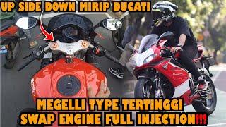 YADI DCAPRIO TES RIDE MEGELLI 250 RV YANG INI MIRIP BANGET DUCATI 848 