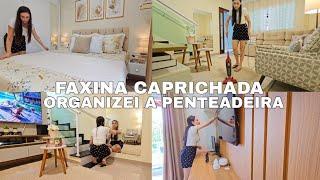 CHEGOU COMPRINHAS PRA ORGANIZAÇÃO DA PENTEADEIRA| FAXINA| ROTINA DE CASA