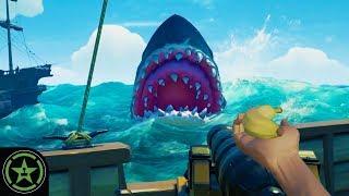 Fighting the Megalodon - Sea of Thieves: The Hungering Deep | Let's Play