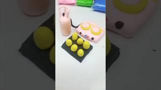 How to make polymer clay easy kitchen ware for for beginners #art #satisfying