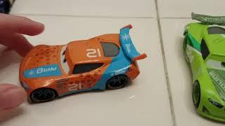 DISNEY PIXAR CARS 3 DIECAST RYAN INSIDE LANEY BUBBA WHEELHOUSE CHASE RACELOTT PATTY AND PILEUP