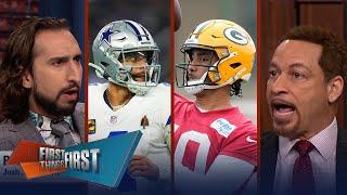 Dak Prescott dealing with foot sprain, Will Jordan Love be a superstar? | NFL | FIRST THINGS FIRST