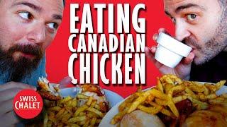 American tries Canadian CHICKEN Restaurant Swiss Chalet