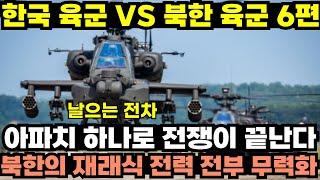한국 육군과 북한 육군 비교 6편, 아파치 하나만으로도 2차 한국전쟁은 종결된다?