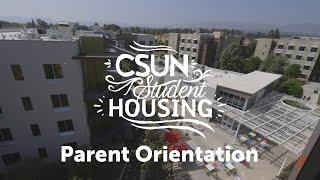 CSUN Housing Parent Orientation