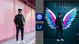 Creative Wings Photo Editing in Ps Touch And Lightroom Mobile Tutorial