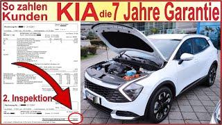 So zahlen Kunden KIA die 7 Jahre Garantie - Inspektion Abzocke - Sportage 2024 PHEV - Owner Review