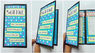 How to make handmade Beautiful BROCHURE for school project | With design ideas