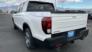 2024 Honda Ridgeline RTL - Brown Interior - Platinum White Pearl - Walkaround