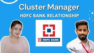 Cluster Manager HDFC Bank relationship Q&A | Interview