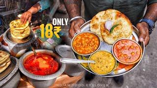 India’s Cheapest Thali Only Rs.18/- | Authentic￼ & Cheapest Food of Kolkata | Street Food India