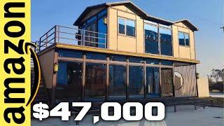 Amazon Tiny Home: A Two-Story Prefab with Rooftop Deck and Sunroom for Forty-Seven Thousand Dollars