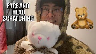 Bear Boy Scratches Your Face and Head | Fast Scratching ASMR