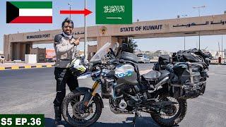 CROSSING INTO SAUDI ARABIA  | S05 EP.36 | PAKISTAN TO SAUDI ARABIA MOTORCYCLE