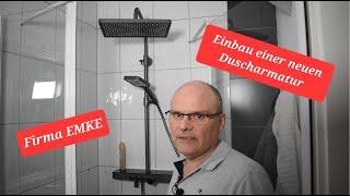 Alte Duscharmatur gegen eine neue Armatur F10 von EMKE getauscht