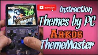 R36s new update arkos  guide for themes I Thememaster and by PC Tutorial