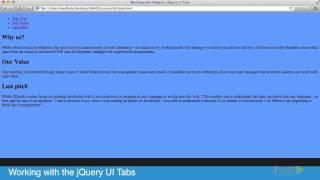 jQuery UI Development Tutorial: jQuery UI Tabs | packtpub.com