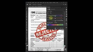 Remove Rejected Stamp in Photoshop #shorts #short