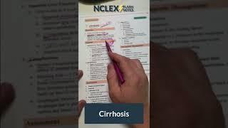 Cirrhosis for NCLEX (Part 1) #shorts #NCLEX #NCLEXprep #nursing #nursingstudent