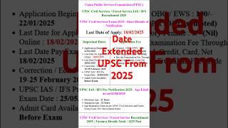 UPSC Civil Services IAS Pre / Forest Service IFS Recruitment 2025 Apply Online for 1129 Post