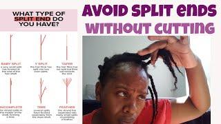 How to get rid of split ends without cutting your hair/ avoid split ends