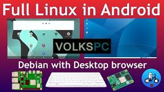 Linux inside Android 11 with VOLKSPC. Plus Konstakang Android 12 first Look. Raspberry Pi 4.