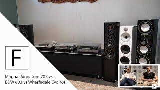 1500€ - 2000€ Lautsprecher Vergleich - Magnat Signature 707 vs. Wharfedale Evo 4.4 vs. B&W 603