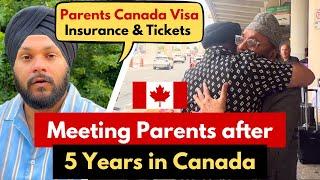 Inviting Parents to Canada | Visa, Insurance & Tickets | Meeting my parents after 5 Years in Canada