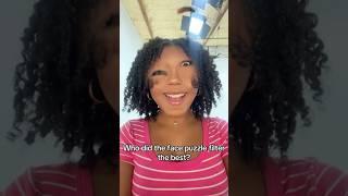 trying tiktok filters  118 | face puzzle  filter #shorts