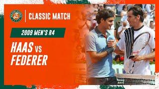 Federer vs Haas 2009 Men's round 4 | Roland-Garros Classic Match