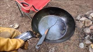 Camp Cooking Linguica and Bacon Pancakes - Eat Carbs Outdoors