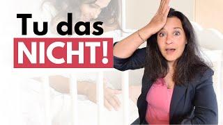 10 Fehler, die Dein Baby am Einschlafen hindern