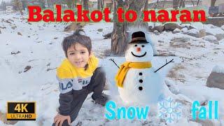 Balakot to naran by snow ️ fall in November 2024