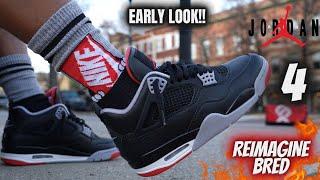 DON'T BUY BEFORE WATCHING THIS!! JORDAN 4 REIMAGINED BRED OVERVIEW COMFORTABILITY & SIZING TIPS!!